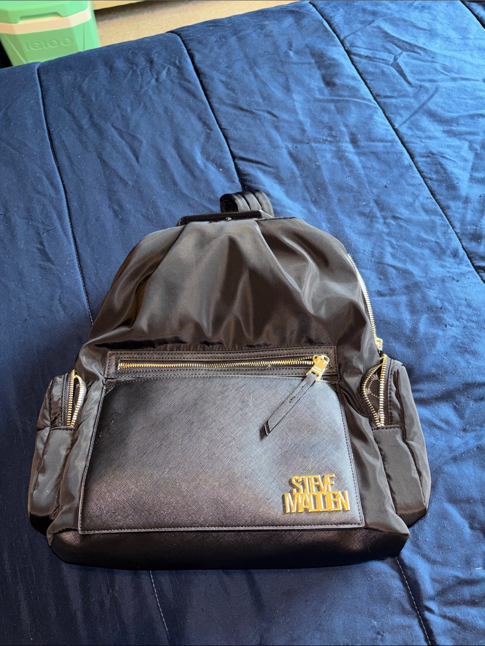Steve Madden Black Backpack Medium Size Bag Travel